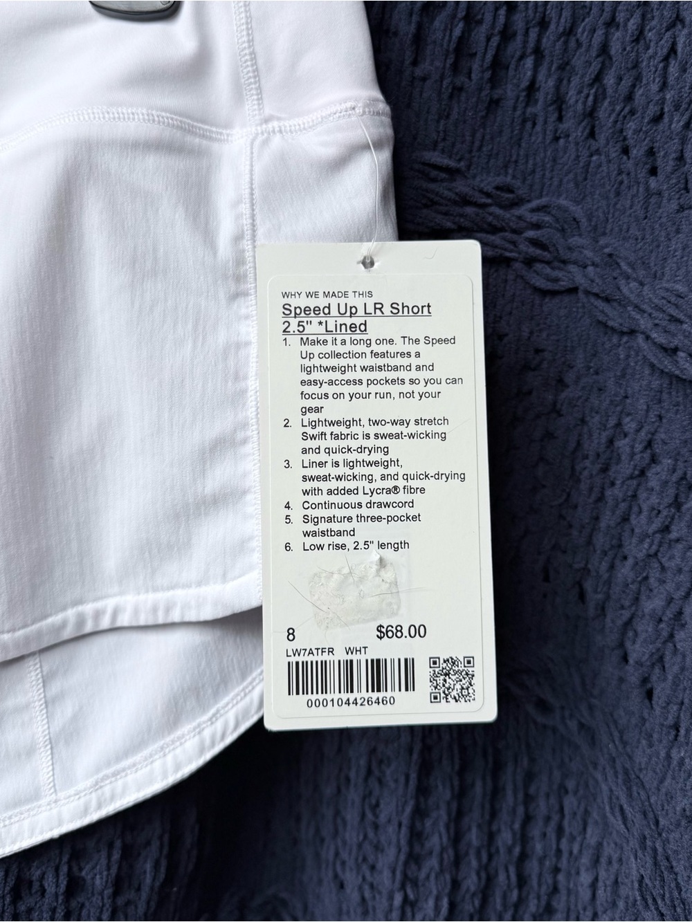 Lululemon Speed Up LR (Low-Rise) Shorts 2.5" Lined Size 8 New With Tags NWT - Picture 5 of 14